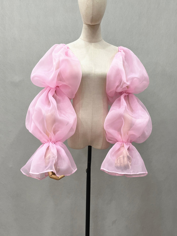 Puffy Detachable Organza Sleeves for Wedding