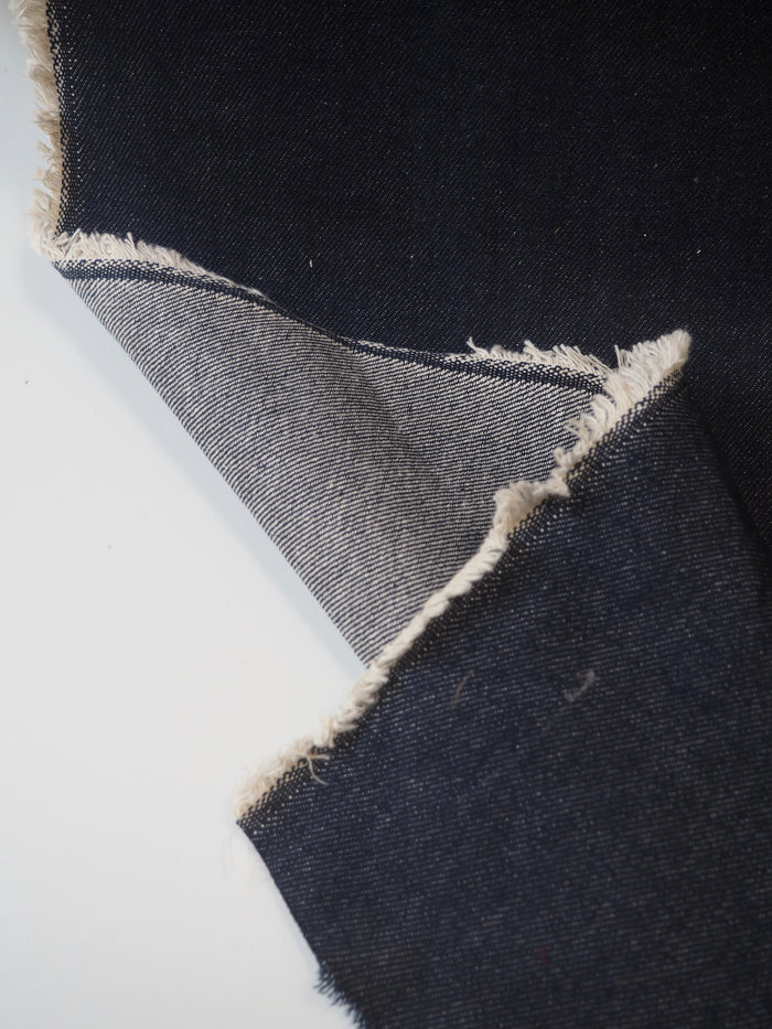 Rich Blue Wash Cotton Denim 11oz