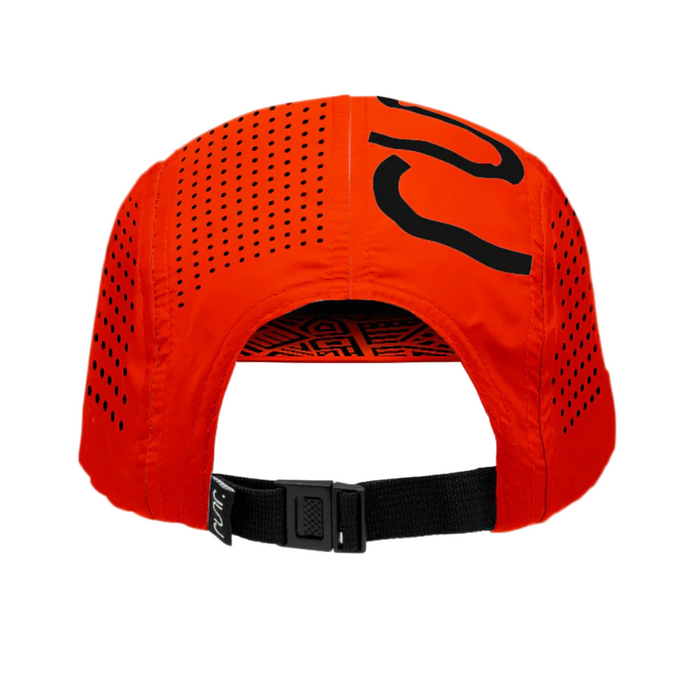 Runr Lumos Reflective Technical Running Hat in Midnight Orange AW25