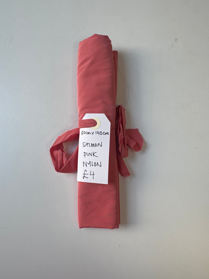 Salmon Pink Nylon Remnant