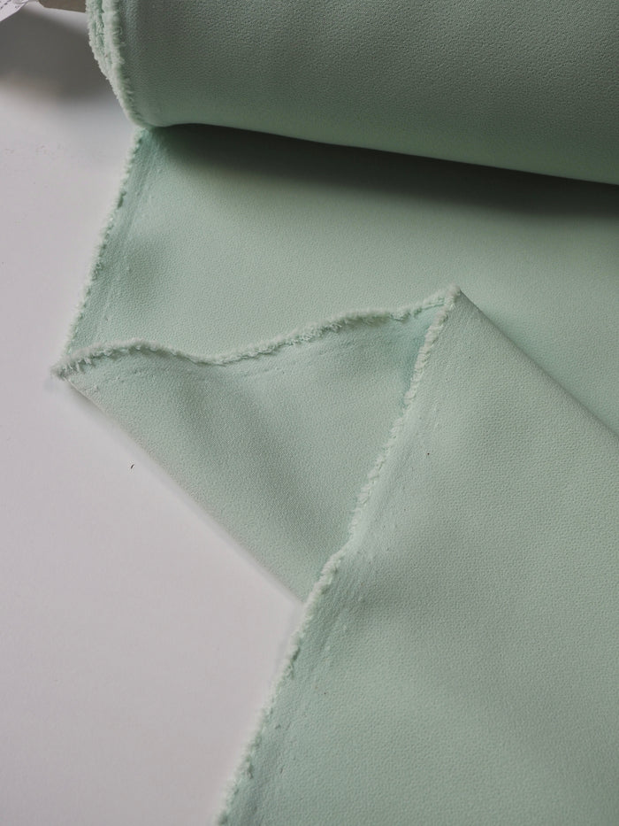 Seafoam Stretch Heavy Crepe