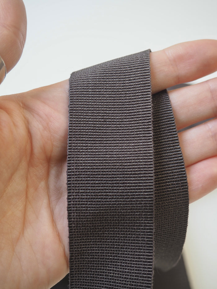 Smoke Grosgrain Ribbon 30mm