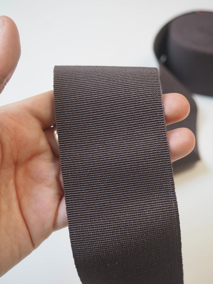 Smoke Grosgrain Ribbon 50mm