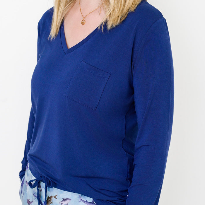 Some - Fin Special TENCEL‚Ñ¢ Modal Women's Long Sleeve Shirt - Jammie Session