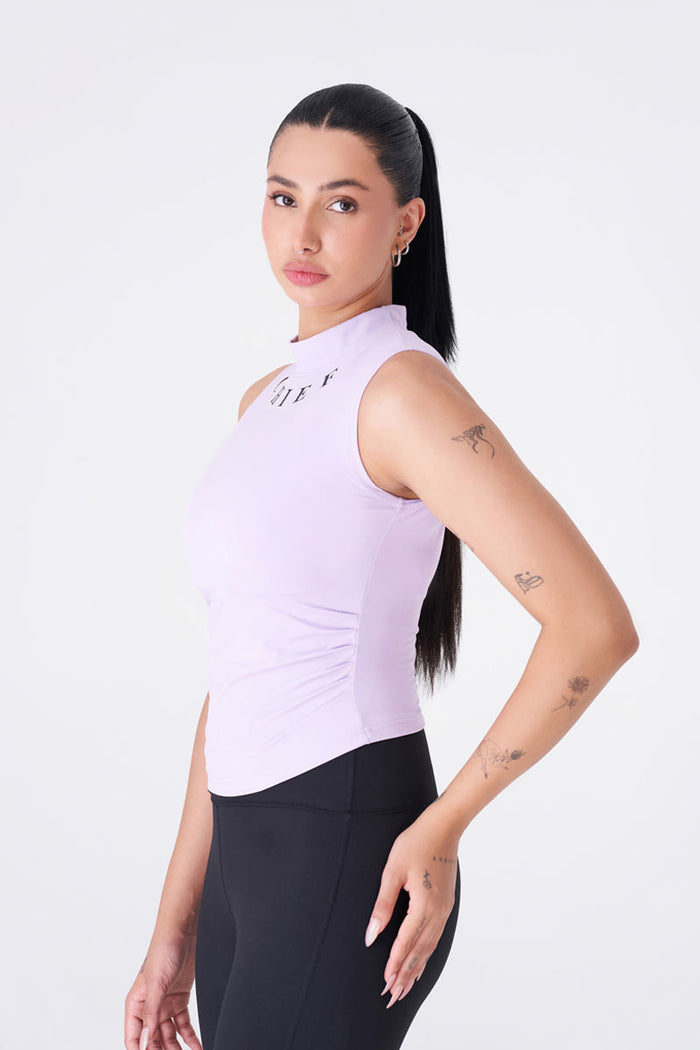 Stylish Lilac Sleeveless Tank for Workout