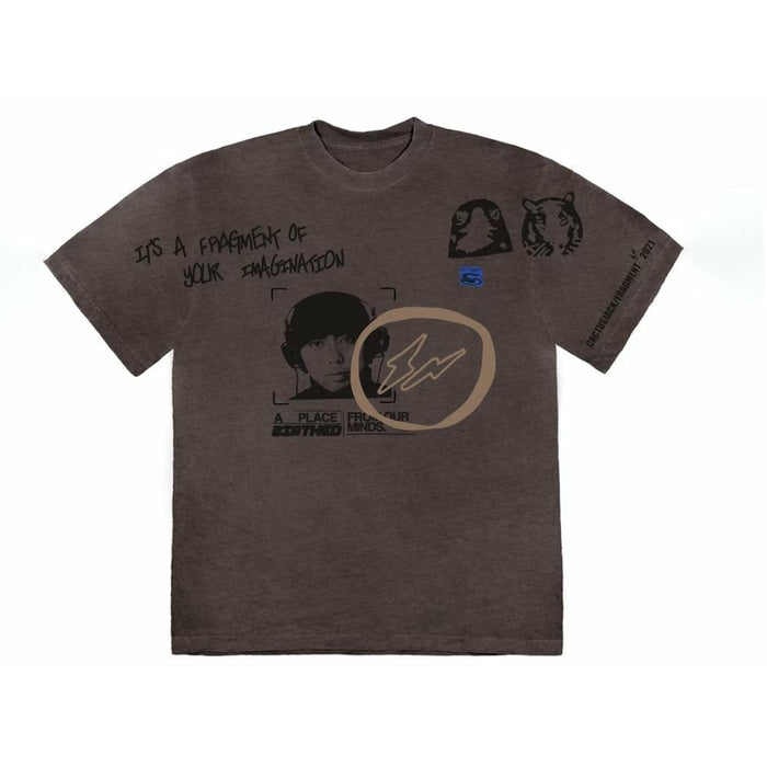 Travis Scott Cactus Jack For Fragment Hiroshi Tee Brown Pepper - Dousedshop