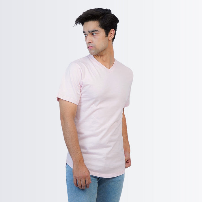 V Neck Tees Pink