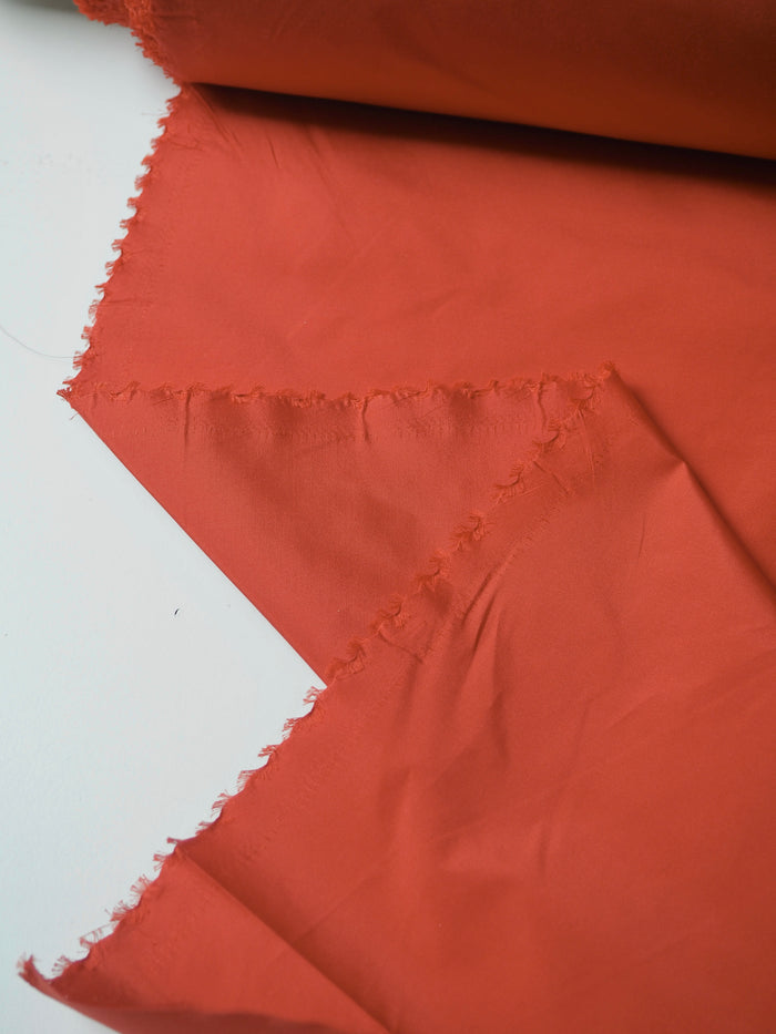Vermillion Silk/Cotton Taffeta