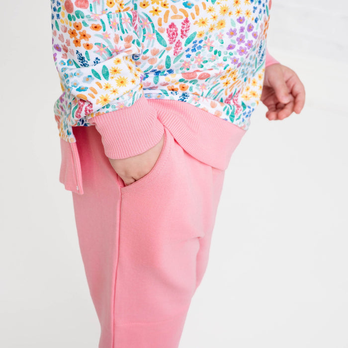 Whimsical Wildflower Kids Jogger Set - Jammie Session