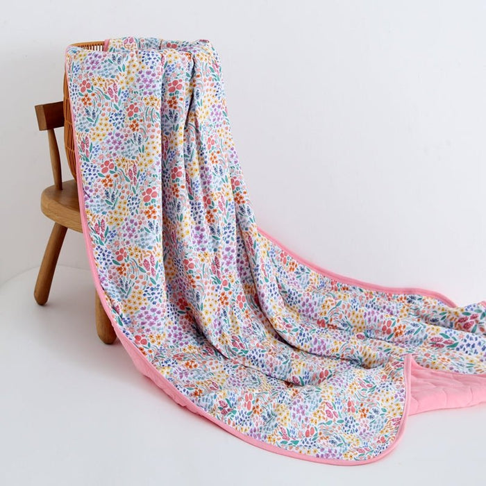 Whimsical Wildflower Toddler Quilted Blanket - Jammie Session