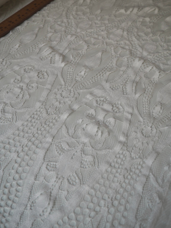 White Louise Scallop Lace