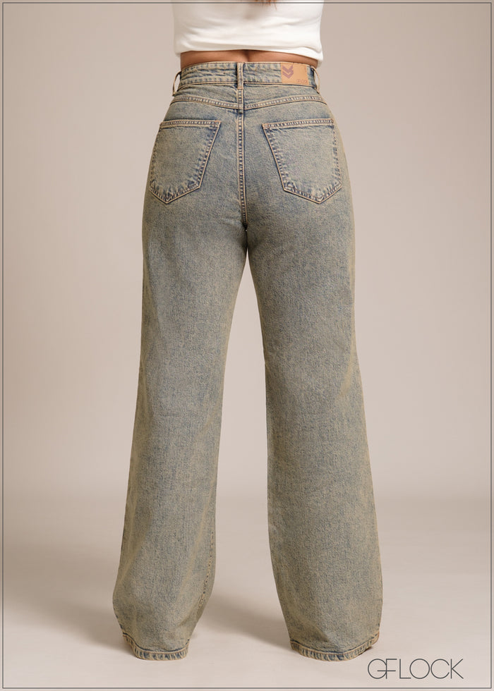 Wide Leg Jean - Long Length - 241225D