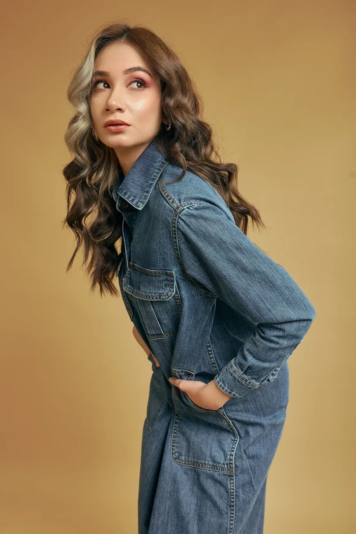 Women's Denim Shirt Dress