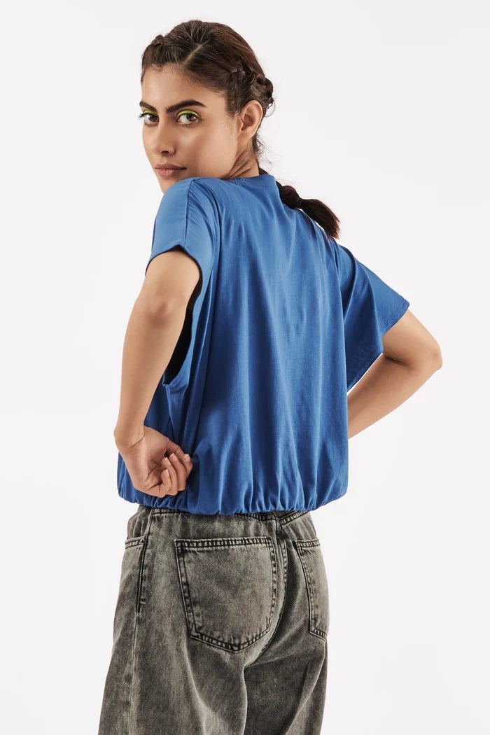 Women's Relaxed Crop Gypsy Blue