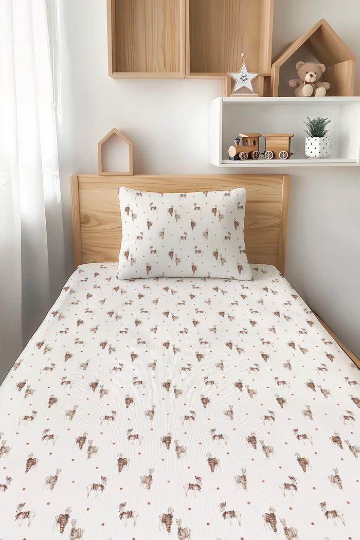 Wooly Sleepy TENCEL‚Ñ¢ Modal Twin Fitted Sheet and Pillowcase Set - Jammie Session