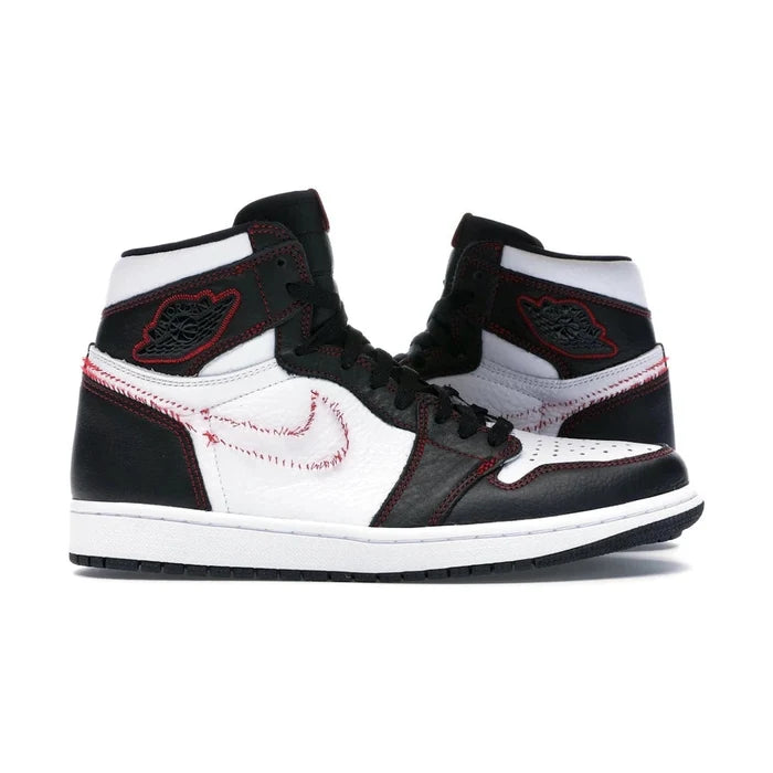 Jordan 1 Retro High Defiant White Black Gym Red