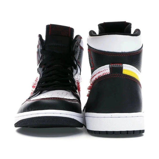 Jordan 1 Retro High Defiant White Black Gym Red