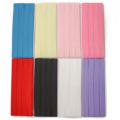 12mm SINGLE fold bias binding - Polycotton - Choose colour