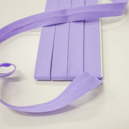 12mm SINGLE fold bias binding - Polycotton - Choose colour