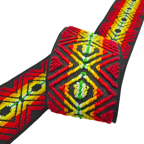 2 Meter | Vibrant Color Chenille Jacquard Elastic