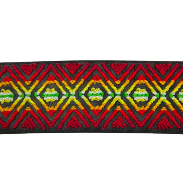 2 Meter | Vibrant Color Chenille Jacquard Elastic