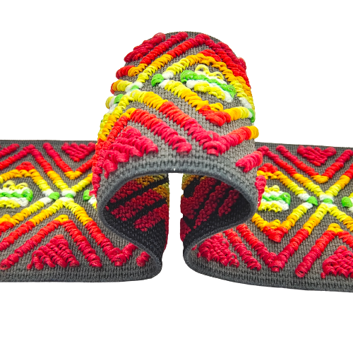 2 Meter | Vibrant Color Chenille Jacquard Elastic