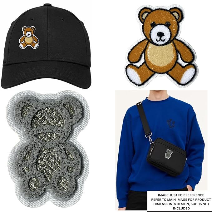 2 Patch of Teddy Bear and Lion