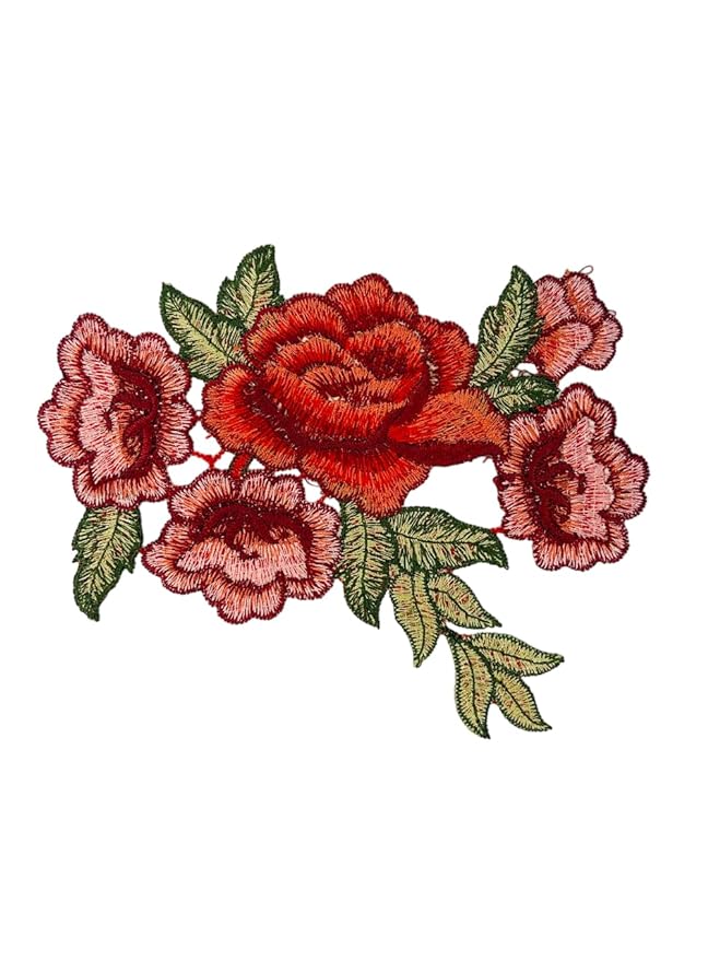 Ani Accessories embroidery flower patch for women jackets shirts denim jeans bags and DIY clothing projects with elegant floral design