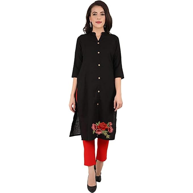 Ani Accessories embroidery flower patch for women shown on model for jackets shirts denim jeans bags and DIY clothing projects