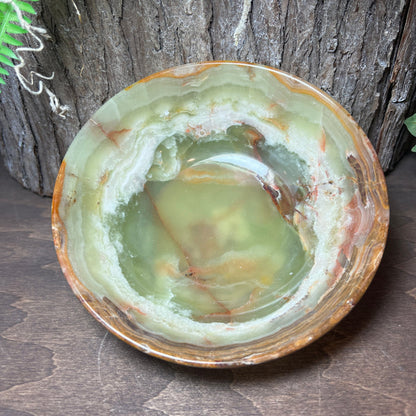 6" Green Onyx Bowl