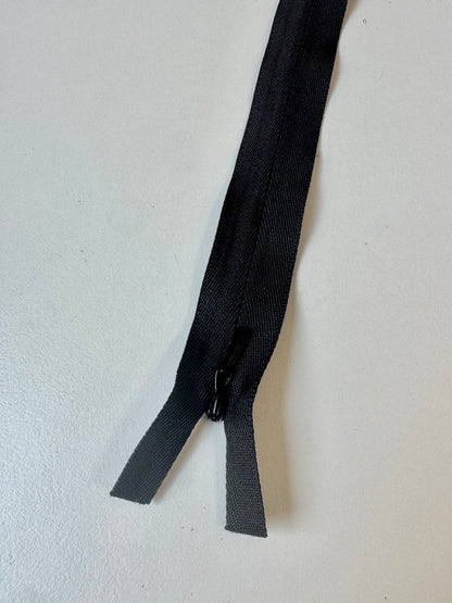 60cm/23.5inch YKK Black Wide Invisible Zip