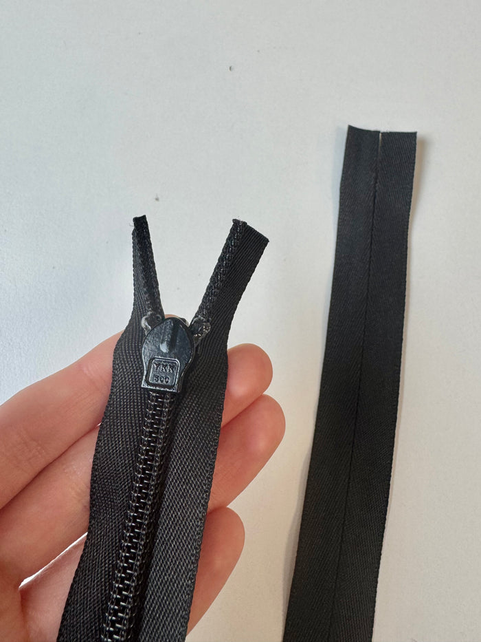 60cm/23.5inch YKK Black Wide Invisible Zip