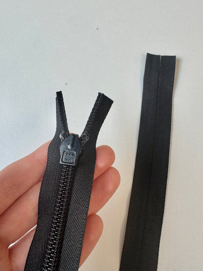 60cm/23.5inch YKK Black Wide Invisible Zip