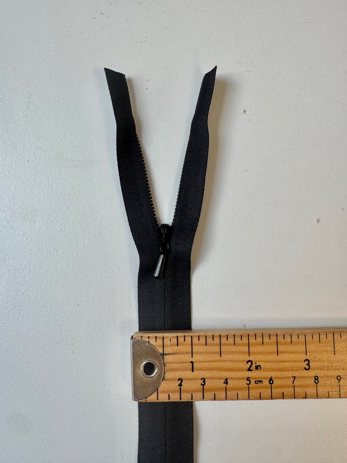 60cm/23.5inch YKK Black Wide Invisible Zip