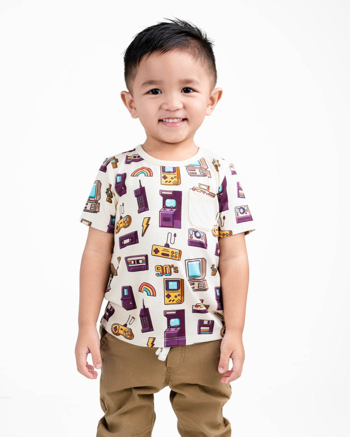 90's Retro Kids' Short Sleeve T-shirt - Jammie Session