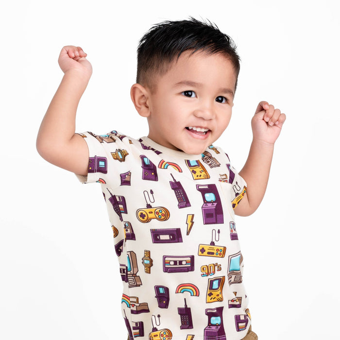 90's Retro Kids' Short Sleeve T-shirt - Jammie Session