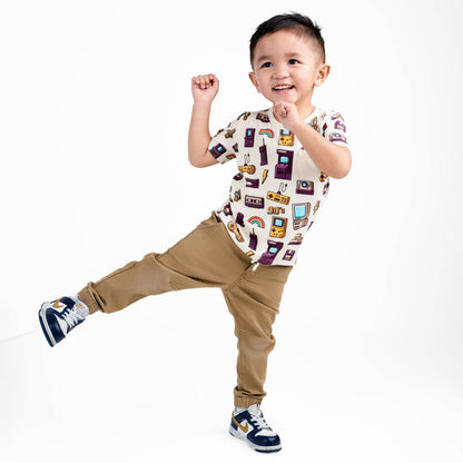 90's Retro Kids' Short Sleeve T-shirt - Jammie Session