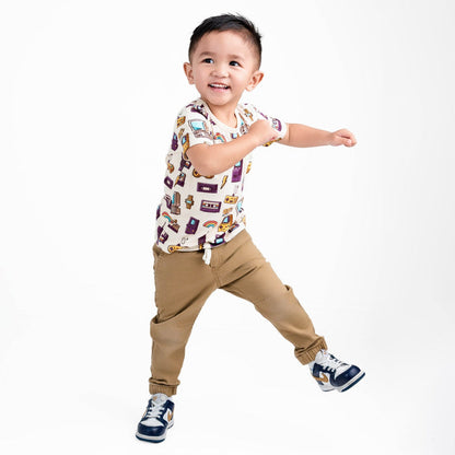 90's Retro Kids' Short Sleeve T-shirt - Jammie Session