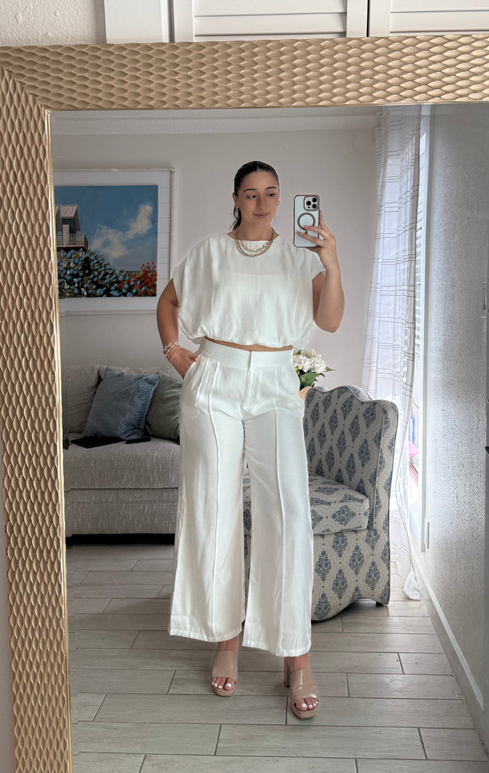 silky wide leg pant