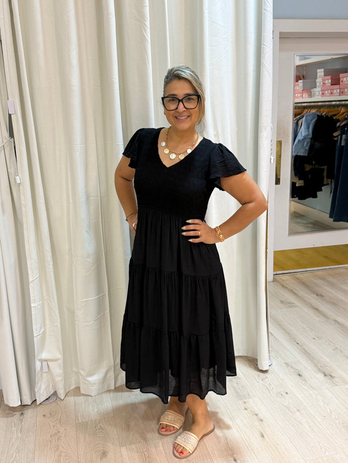 plus size black dress