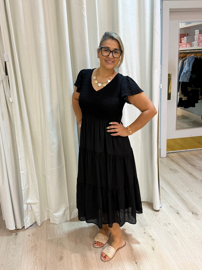 plus size black dress