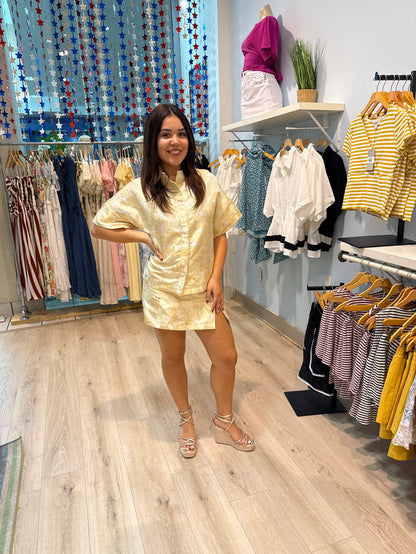 butter yellow skort