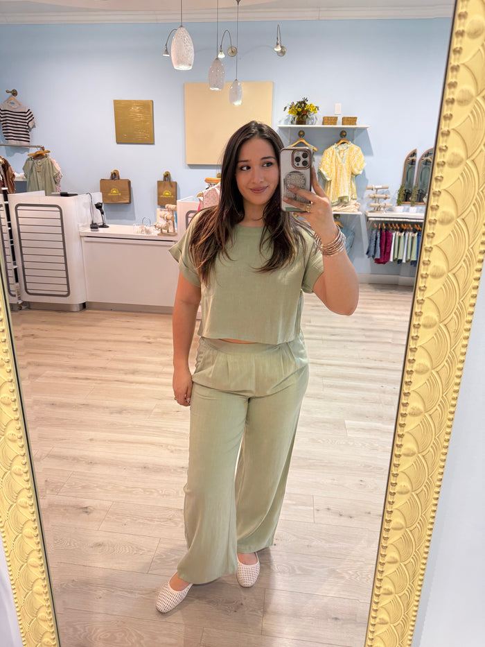 linen wide leg pants