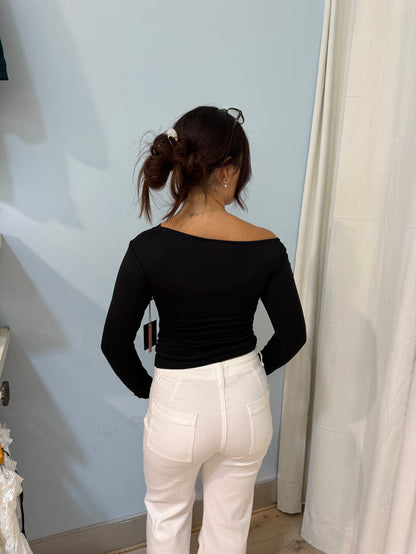 long sleeve with gold detail