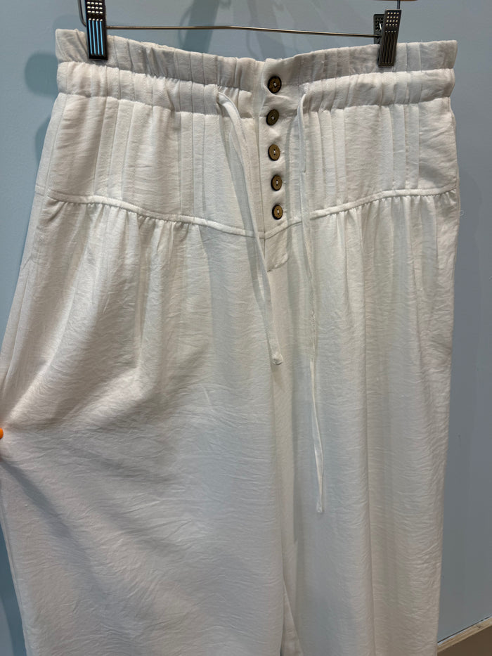 beach button up pants