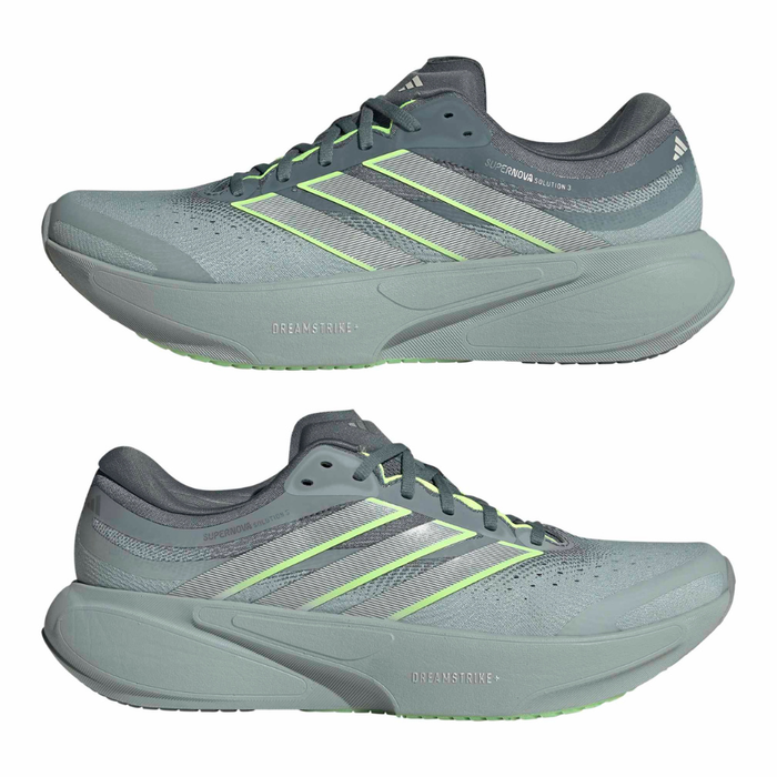 adidas Men's Supernova Solution 3 Running Shoes in Blue Oxide/Linen Green/Wonder Sage AW26