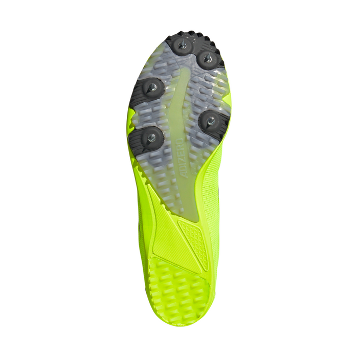 adidas Unisex Adizero XCS Cross Country Spikes in Lucid Lemon/Core Black/Halo Silver AW25