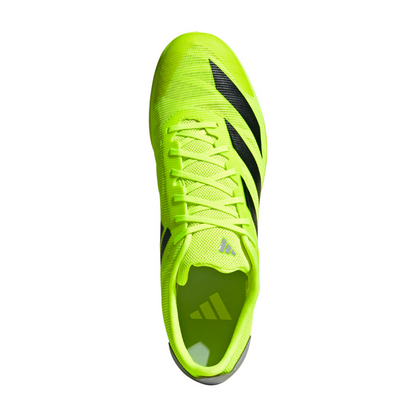 adidas Unisex Adizero XCS Cross Country Spikes in Lucid Lemon/Core Black/Halo Silver AW25