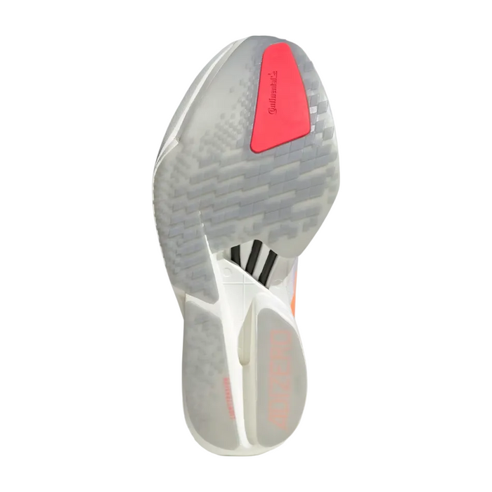 adidas Women's Adios Pro 4 Running Shoes in Cloud White/Beam Orange/Lucid Red SS26