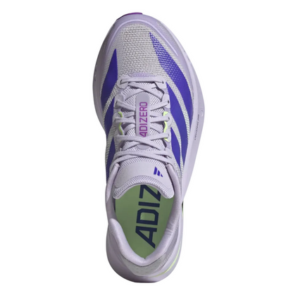 adidas Women's Adizero Boston 13 Running Shoes in Purple Tint/Solar Purple/Green Spark AW26